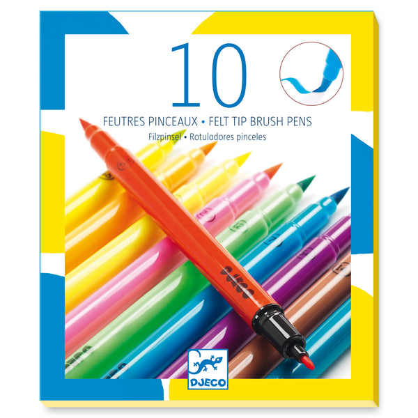 Djeco Mini Pens - 10 pcs - Gel - Classic+ » ASAP Shipping