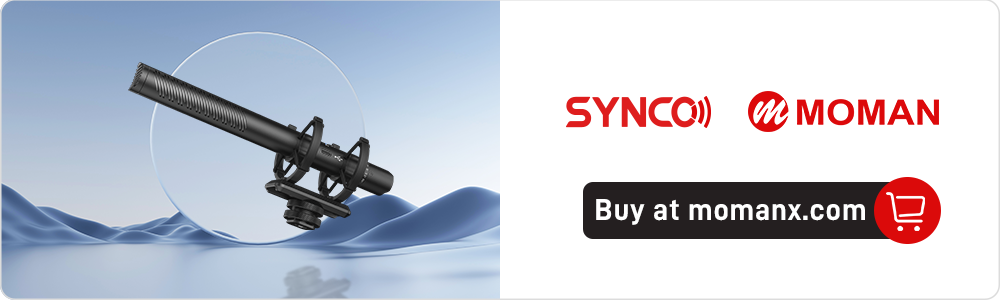 SYNCO D30 best shotgun mic for DSLR video featuring low cut and gain control