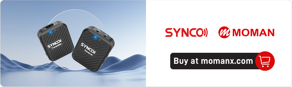 SYNCO G1(A1) wireless clip on microphone is sold at Moman PhotoGears Store.