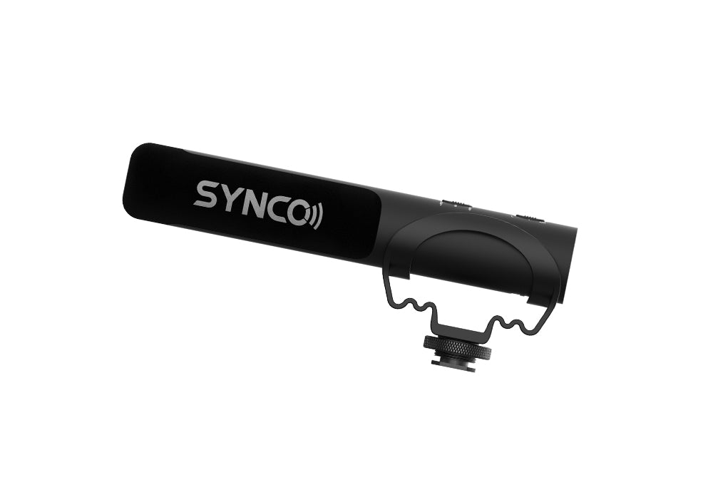 Micrófono de cañón montado en cámara SYNCO M3 para principiantes en cine
