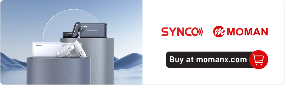 SYNCO condenser microphone for android comes in white and blue colors.