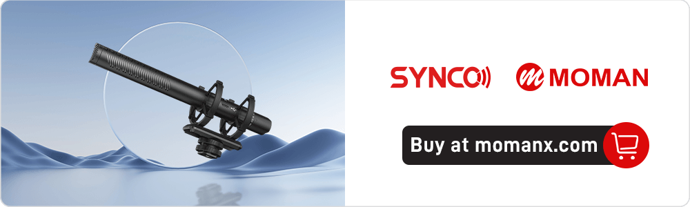 SYNCO D30 Camera microphone for vlogging featuring directional pickup pattern to block background noises