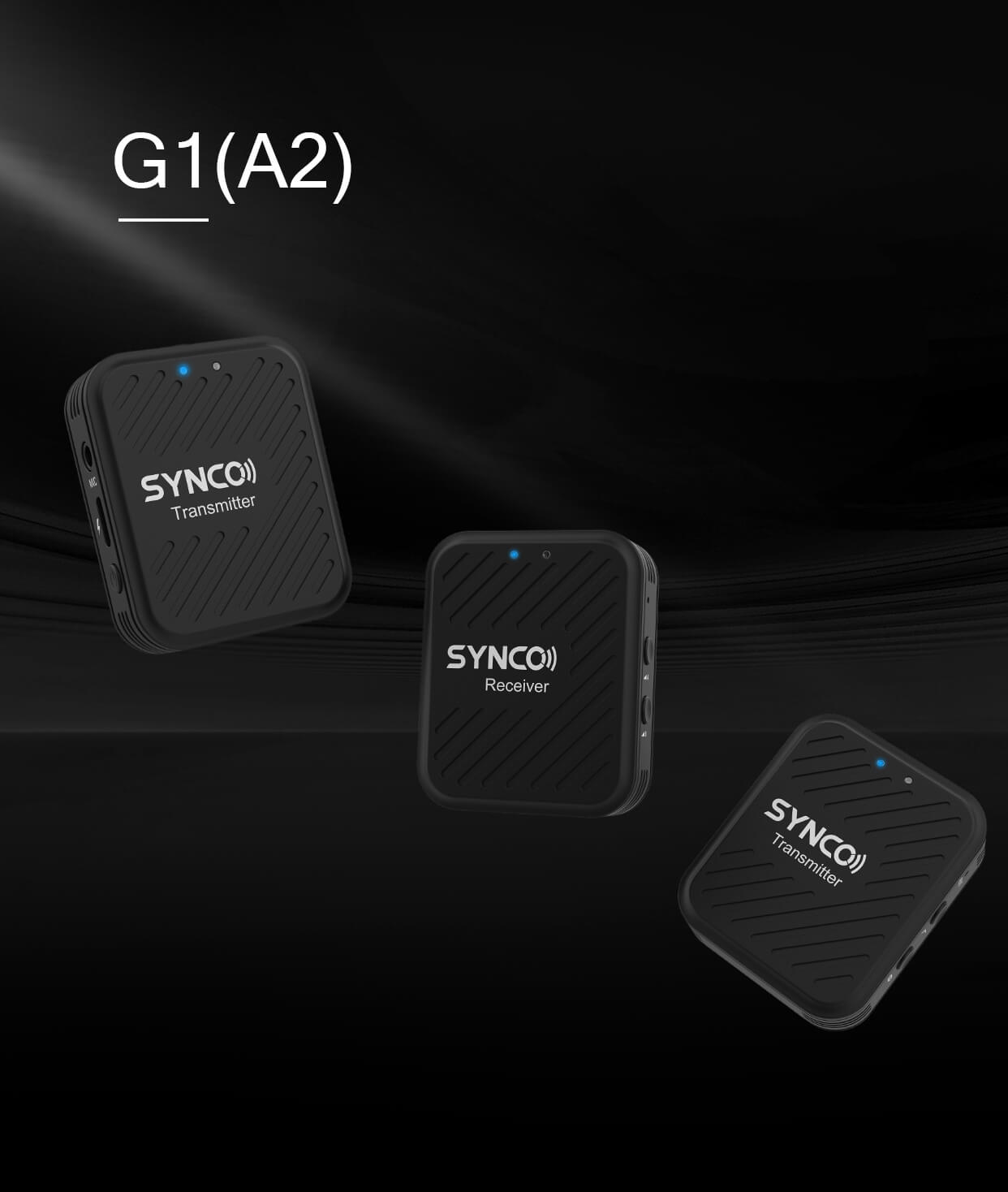 1-Trigger-2 Wireless Stereo Microphone at 2.4 GHz SYNCO G1(A2) | SYNCO
