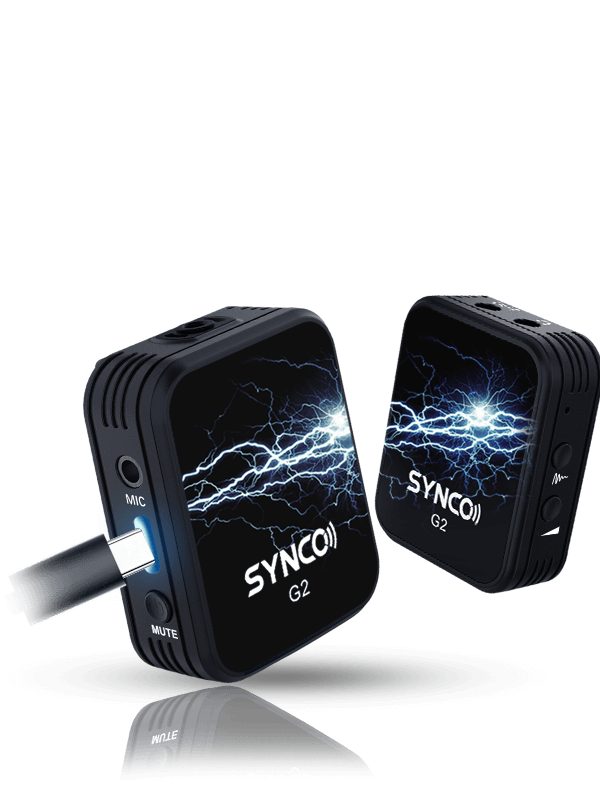 SYNCO G2(A1) portable wireless lavalier microphone system can be charged at the same time with one power supply.