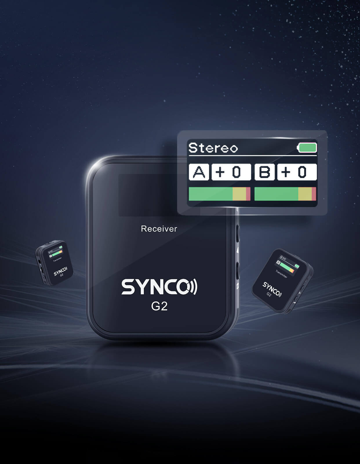 SYNCO G2(A2) New TFT Display & One More Transmitter Make Well-deserved Plus