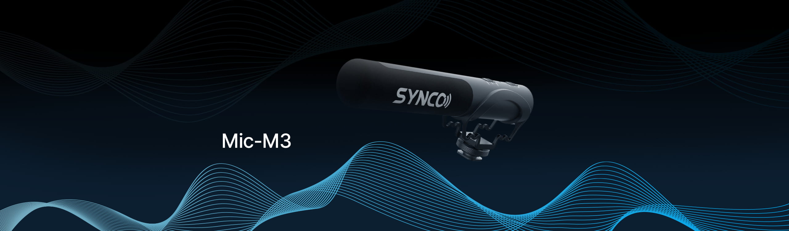 SYNCO M3 DSLR camera microphone comes with a shock mount.