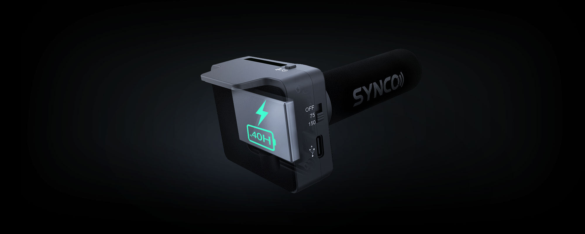 SYNCO U3 supports 40 hours of working time.