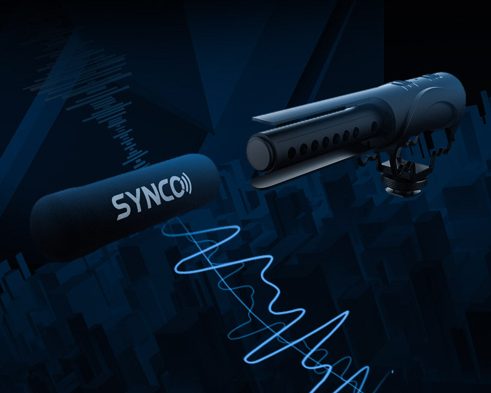 SYNCO M3 comes with wind muff and shock mount.