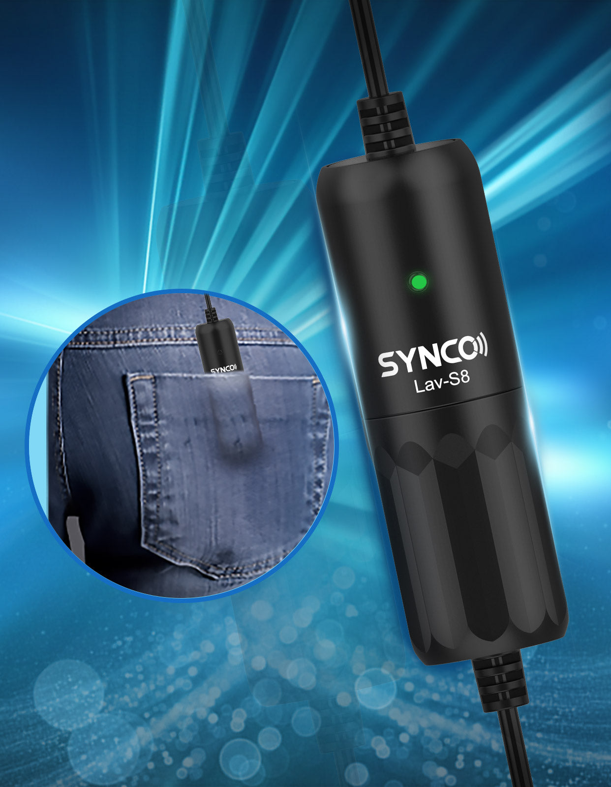 SYNCO Lav-S8 Lined Plastic Construction