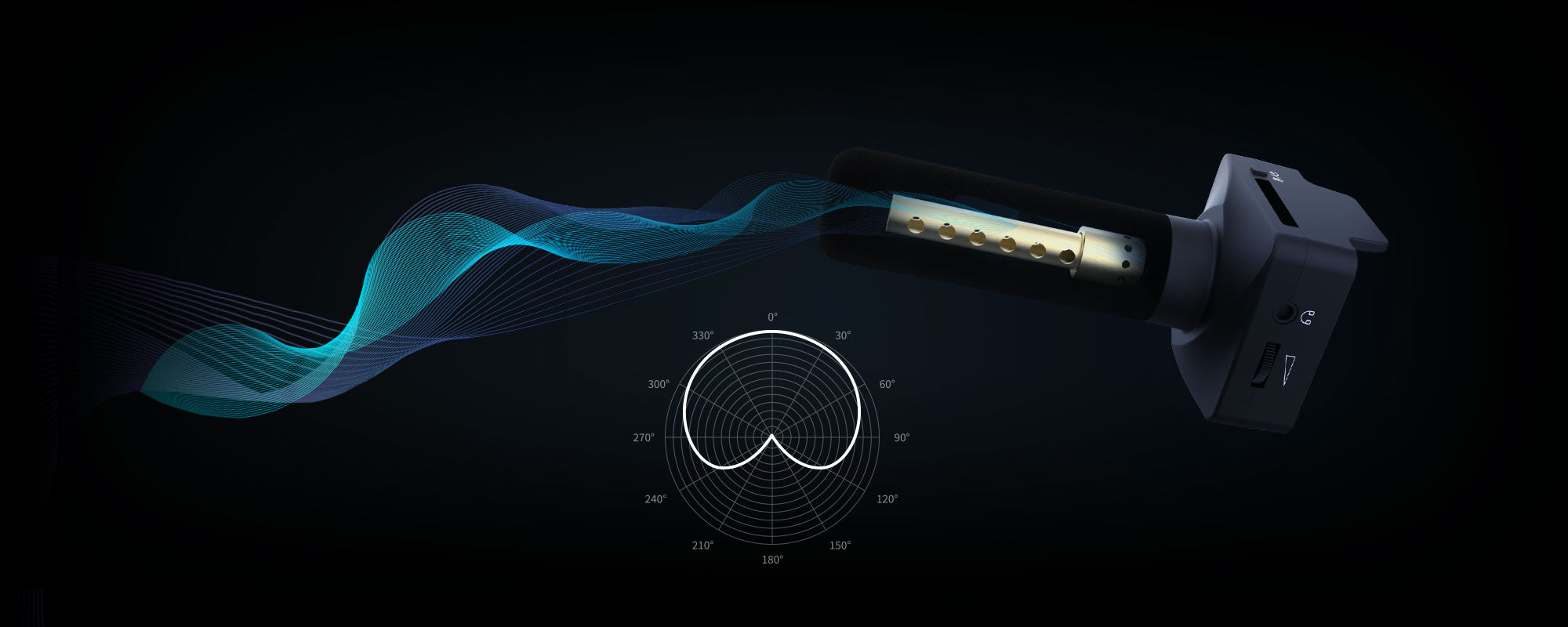 SYNCO U3 cardioid directional microphone for phone adopts interference tube technology.