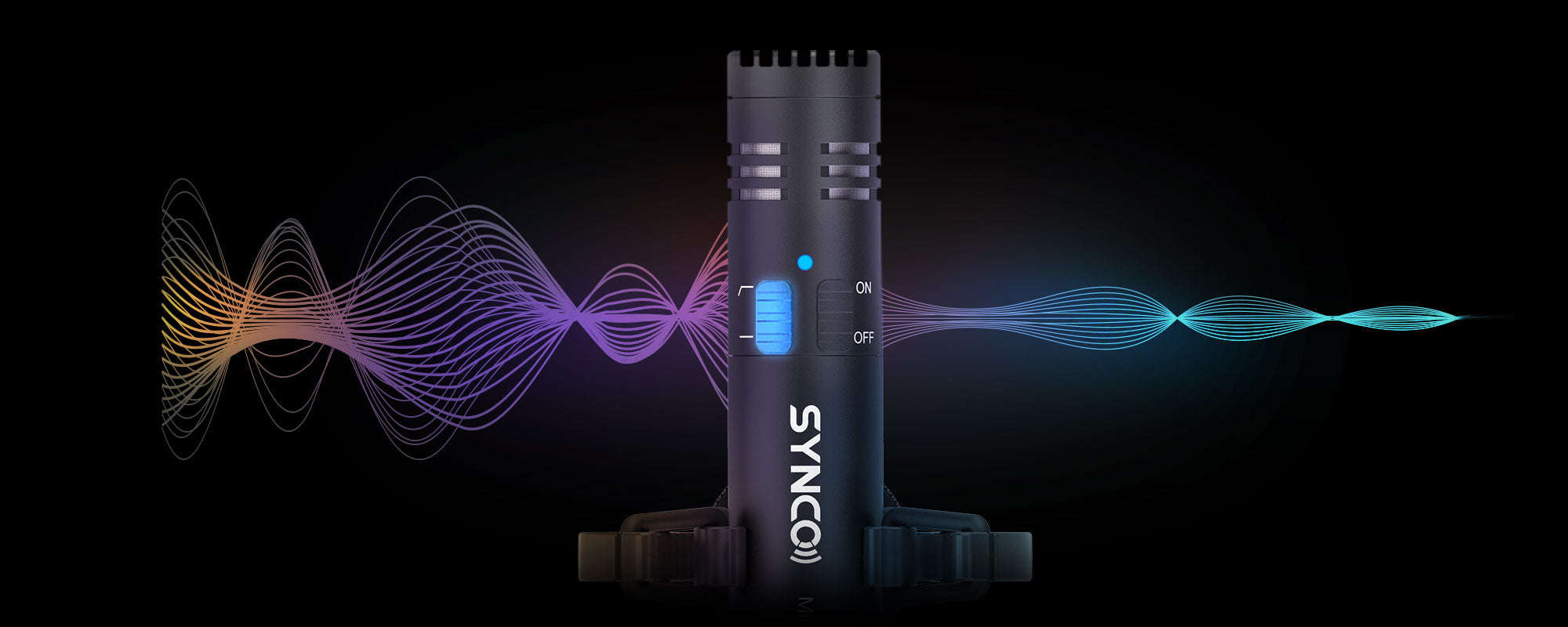 SYNCO M2S camera mounted microphone is built with a button on the body to switch on the high-pass filter.