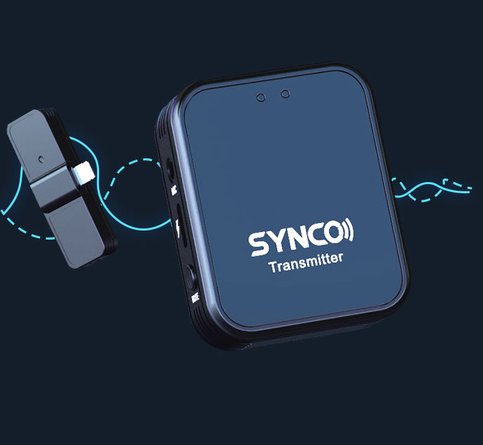 SYNCO G1T & G1L mini microphone wireless for phone filters out low frequency noises under 150Hz.