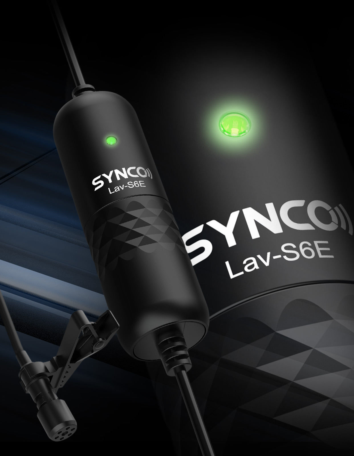 SYNCO Micrófono de solapa profesional, Lav S6E Omnidireccional de  condensador de solapa Micrófono de grabación compatible con iPhone iPad  Video 6M/