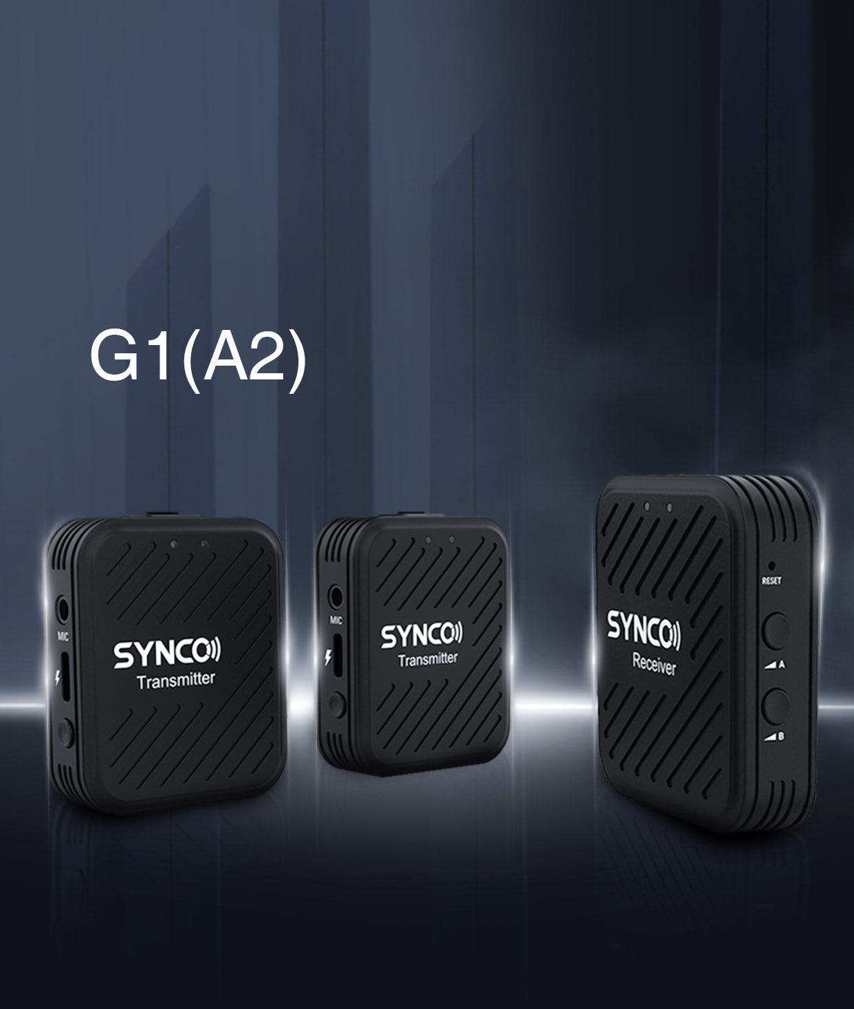 SYNCO | 1-Trigger-2 Wireless Lavaliere Microphone System at 2.4 GHz SY