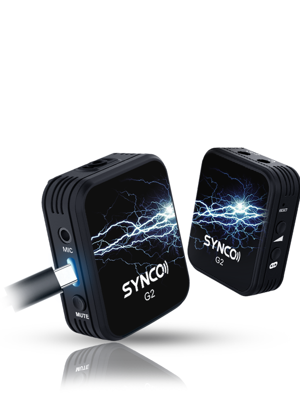 Synco G2-A1 Wireless System can be charged at the same time with one power supply.