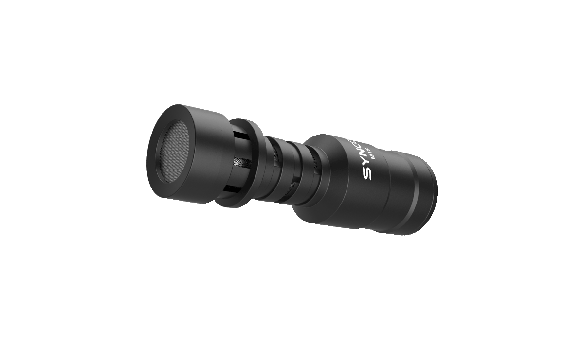 SYNCO M1S vlog camera microphone comes in a short shotgun barrel design.