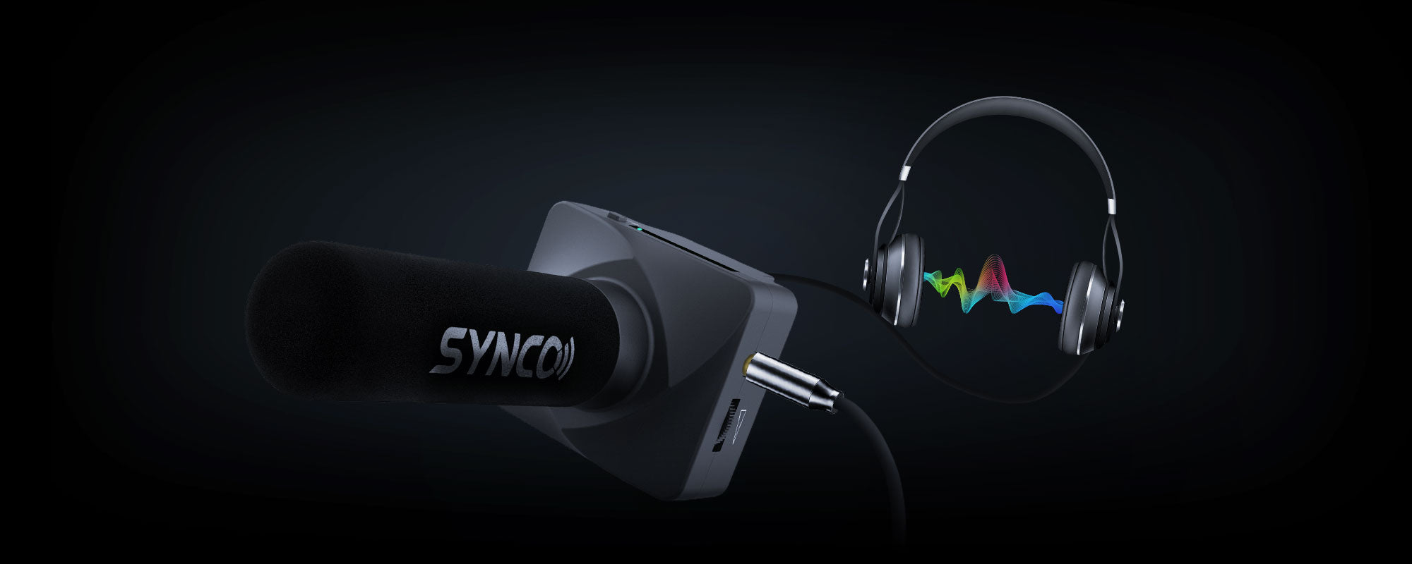 SYNCO U3 shotgun microphone for iPhone features a 3.5mm jack for real-time monitoring.