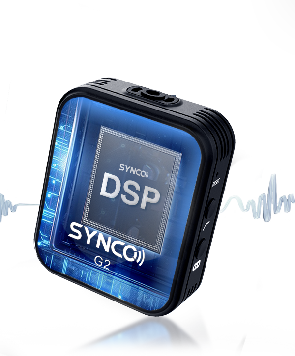 SYNCO G2(A1) captures and delivers high quality sounds with little latency thanks to the DSP technology.