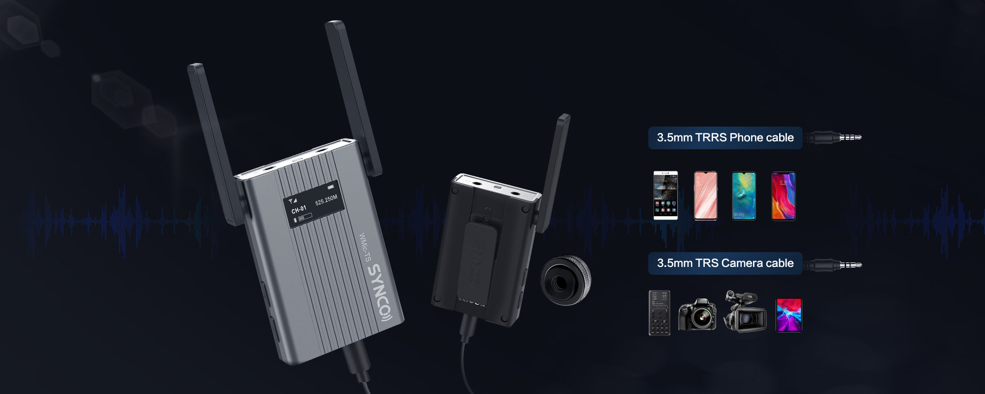 SYNCO WMic-TS Mini Easy-to-go Design for On-the-go Recording