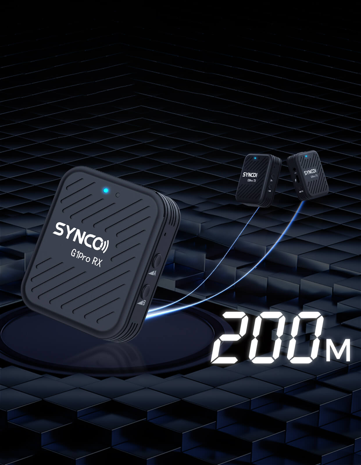 Wireless Tie Clip Microphone SYNCO G1 Pro SYNCO