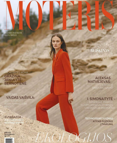 moteris magazine cover alesia designs