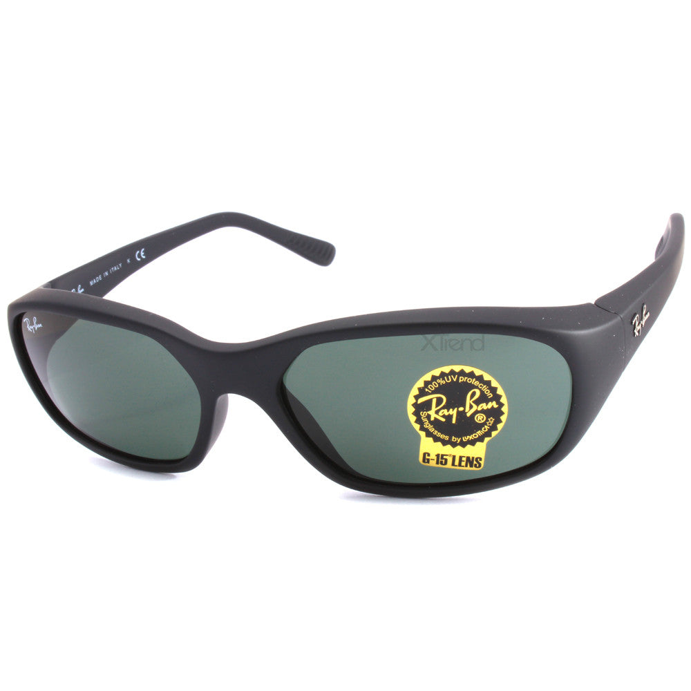 Ray-Ban RB2016 W2578 Daddy-O Matte Black/Green G15 Men's Sunglasses – xTrend