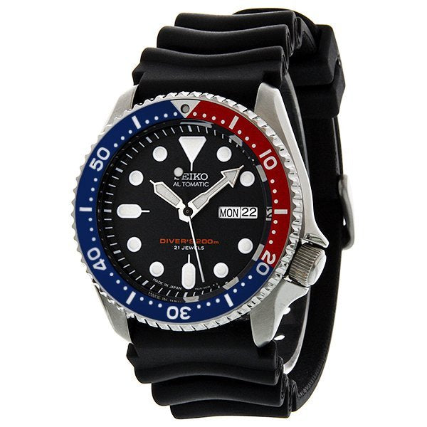 Seiko SKX009J1 Automatic Divers Blue & Red Made in Japan Divers Watch –  xTrend