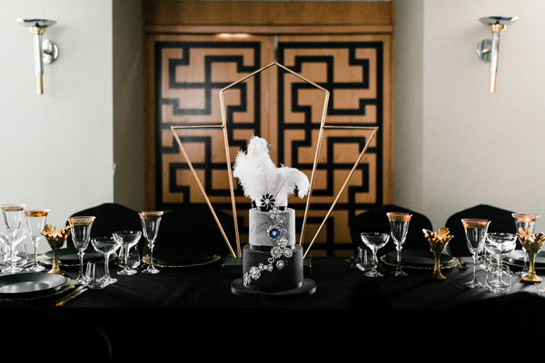 Art Deco wedding ideas for the table