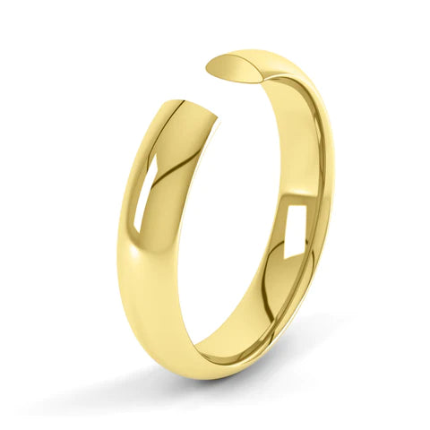 d shaped women's wedding rings