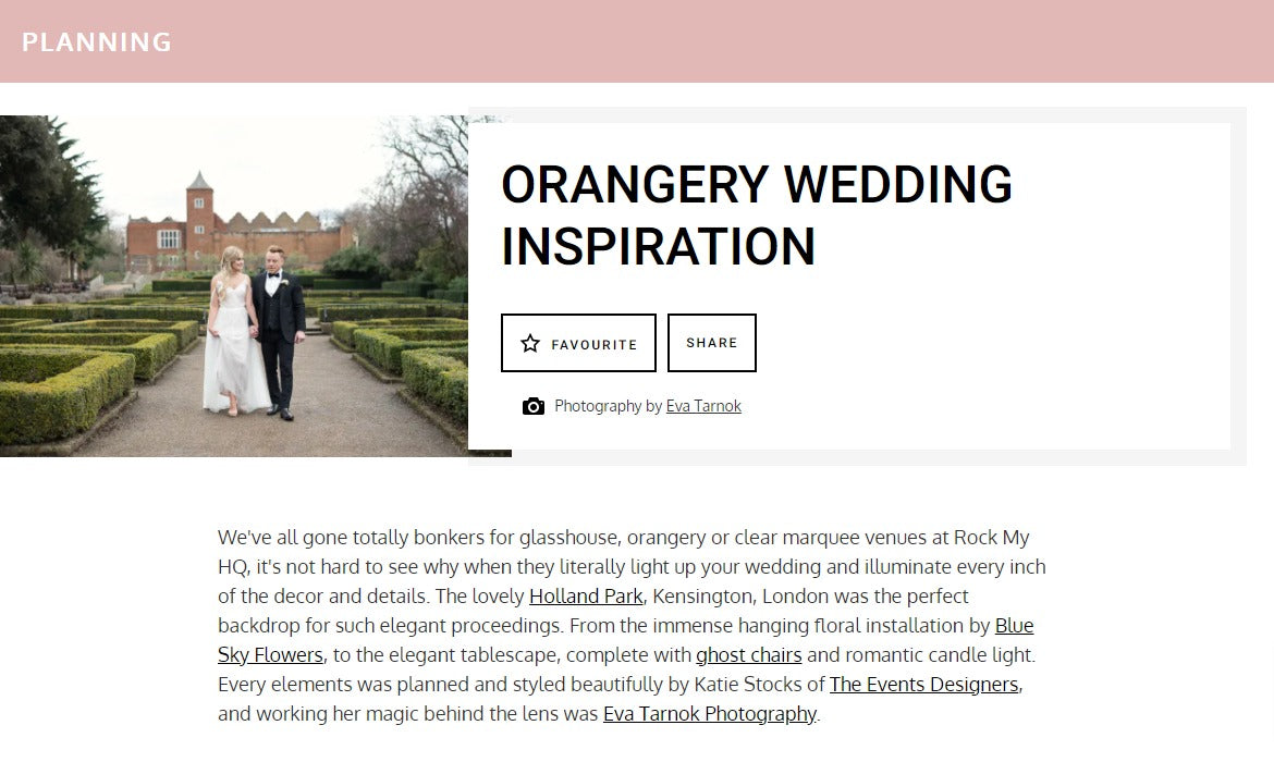Holland Park Kensington orangery wedding ideas and inspiration