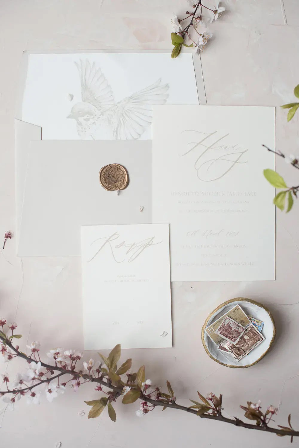Wedding invitations and other memorabilia