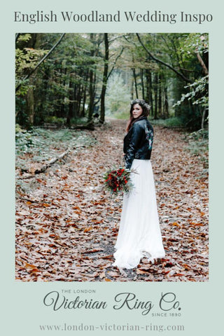 English Woodland Wedding Inspiration at Longton Wood, England.