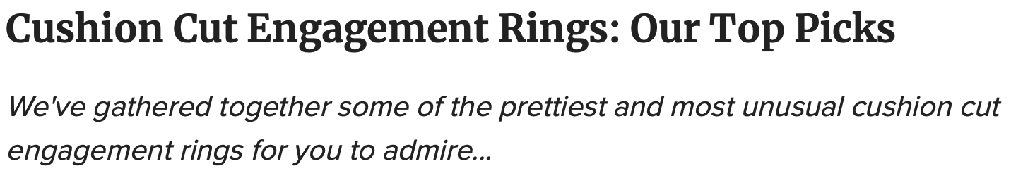 Best cushion cut engagement rings UK