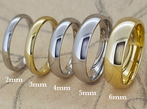 image of womens wedding ring widths