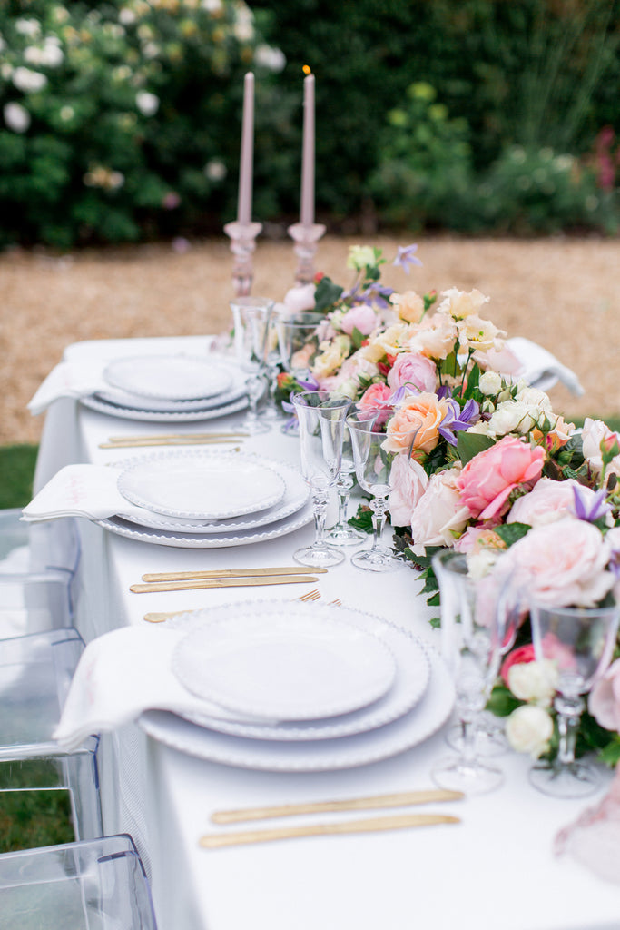 Wedding Tablescape at Bignor Park