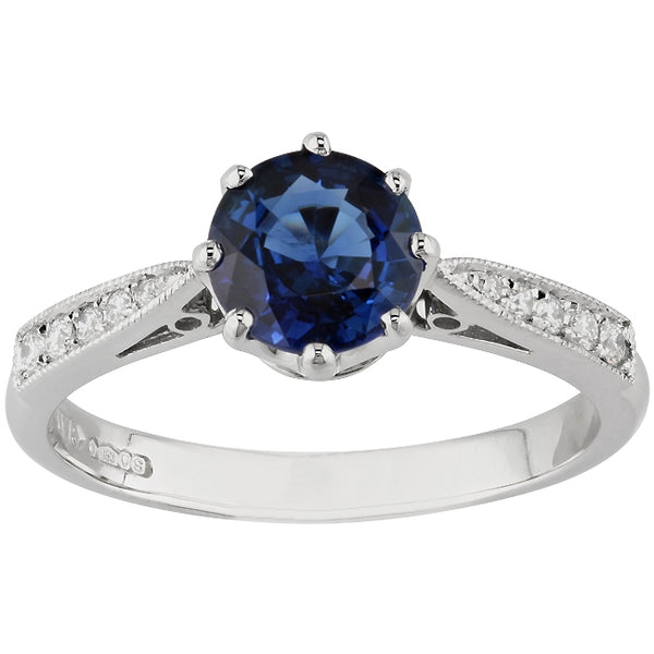 Sapphire Engagement Rings | Vintage Sapphire and Diamond Rings – The ...