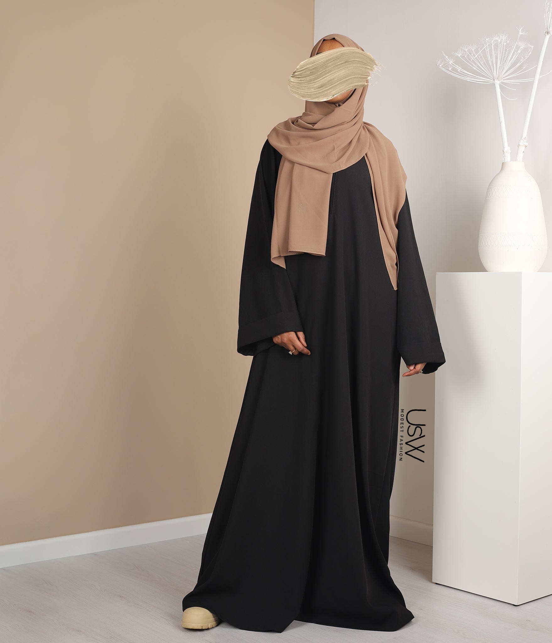 Extra Snel Manifestatie Kimono Oversized Abaya Nara - Black – islamicclothing.nl