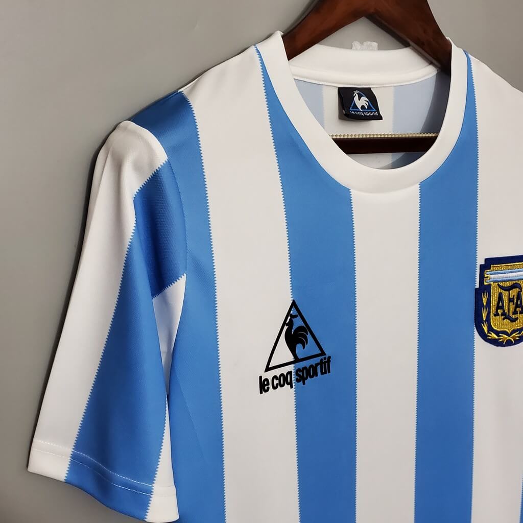 Argentina 1986 Home Retro Shirt Diego Maradona 10 Jersey World CupFan ...