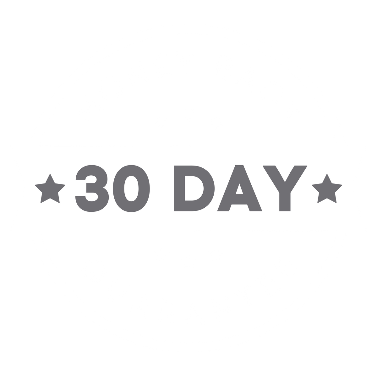 30 day Money Back Guarantee