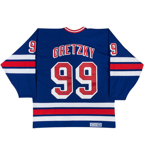 Upper Deck Wayne Gretzky Edmonton Oilers Autographed Blue Heroes