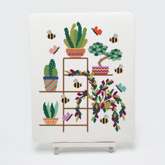 Cactus Cross Stitch Kit for Beginners