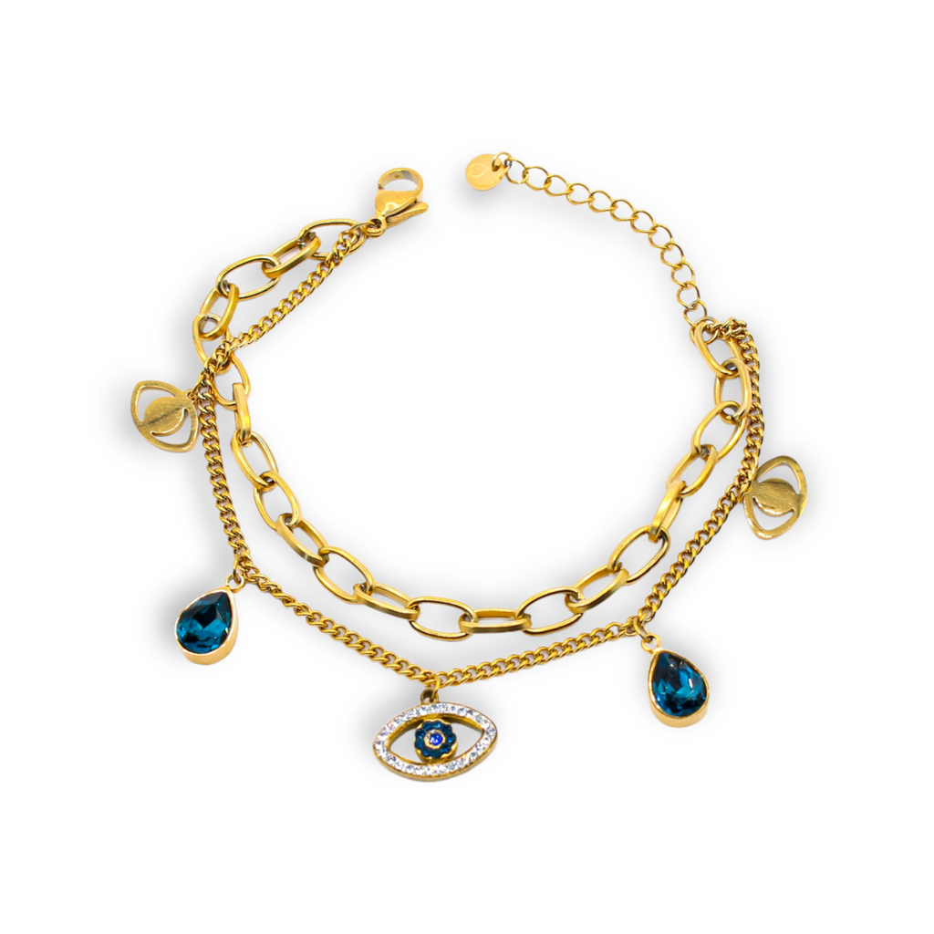 18k evil eye bracelet