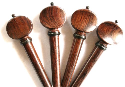 Violin fitting set- Rosewood-carved - Dov Music