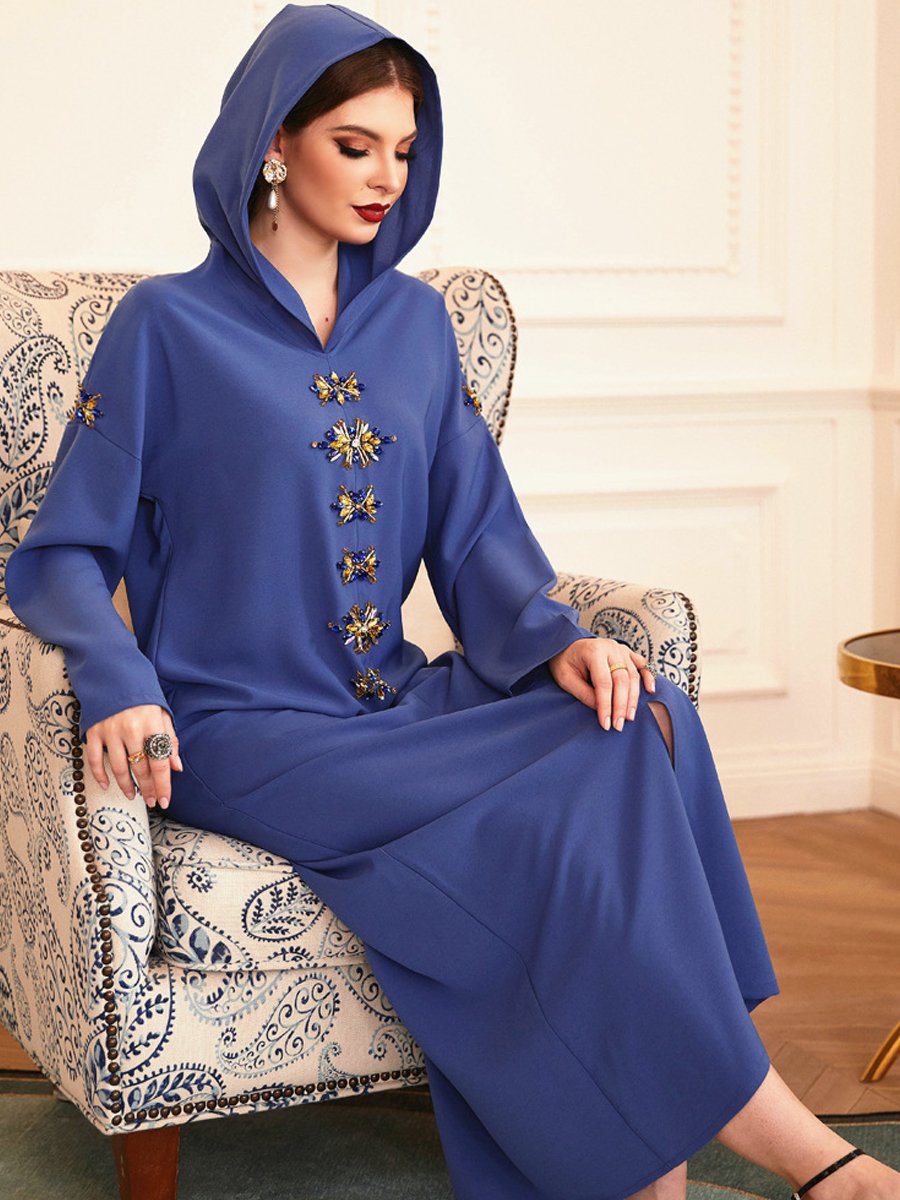 Plus Size Kaftan  Dubai Turkey Muslim Hijab  Dress Kaftan  