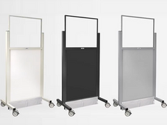 Mobile barriers are versatile, portable and available with and without leaded glass windows