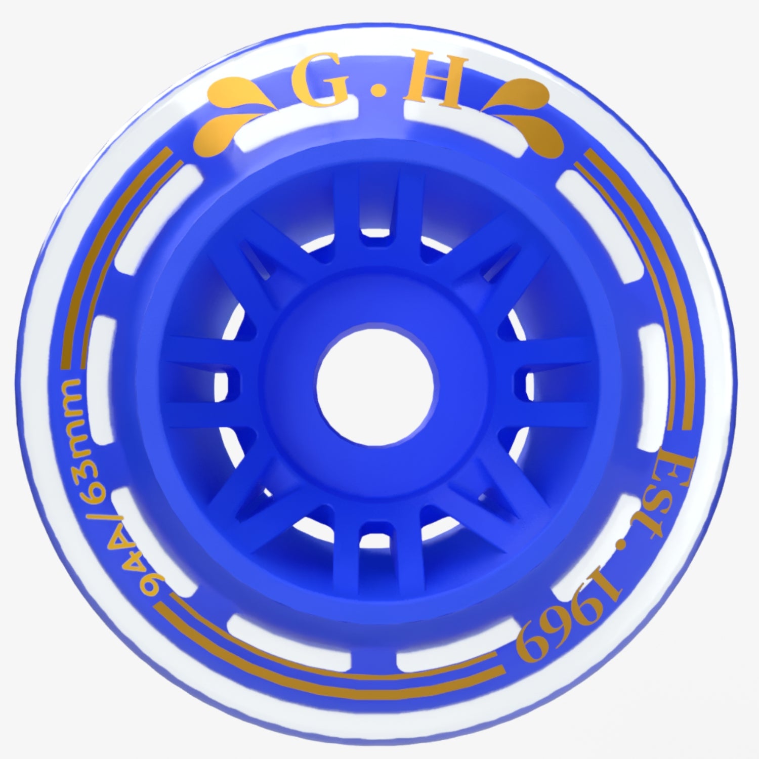 GH Jello Pu Transparent With Colorful Core Wheels (94A x 63mm.)