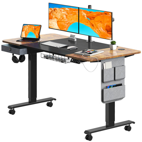 Maidesite-M2-55x28-Inch-Electric-Standing-Desk-With-Accessories-Kit