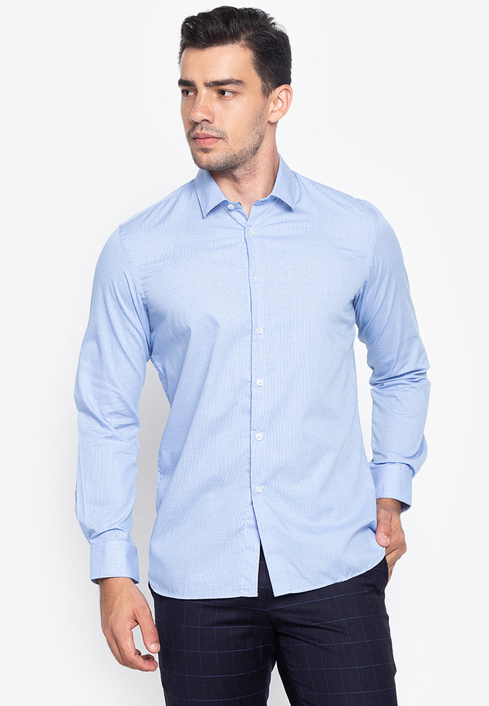 Casual Button Down Long Sleeve Shirt – Wharton Philippines