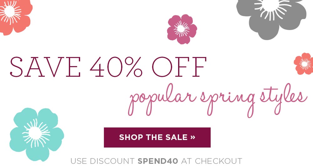 Spend $40, take 40% off