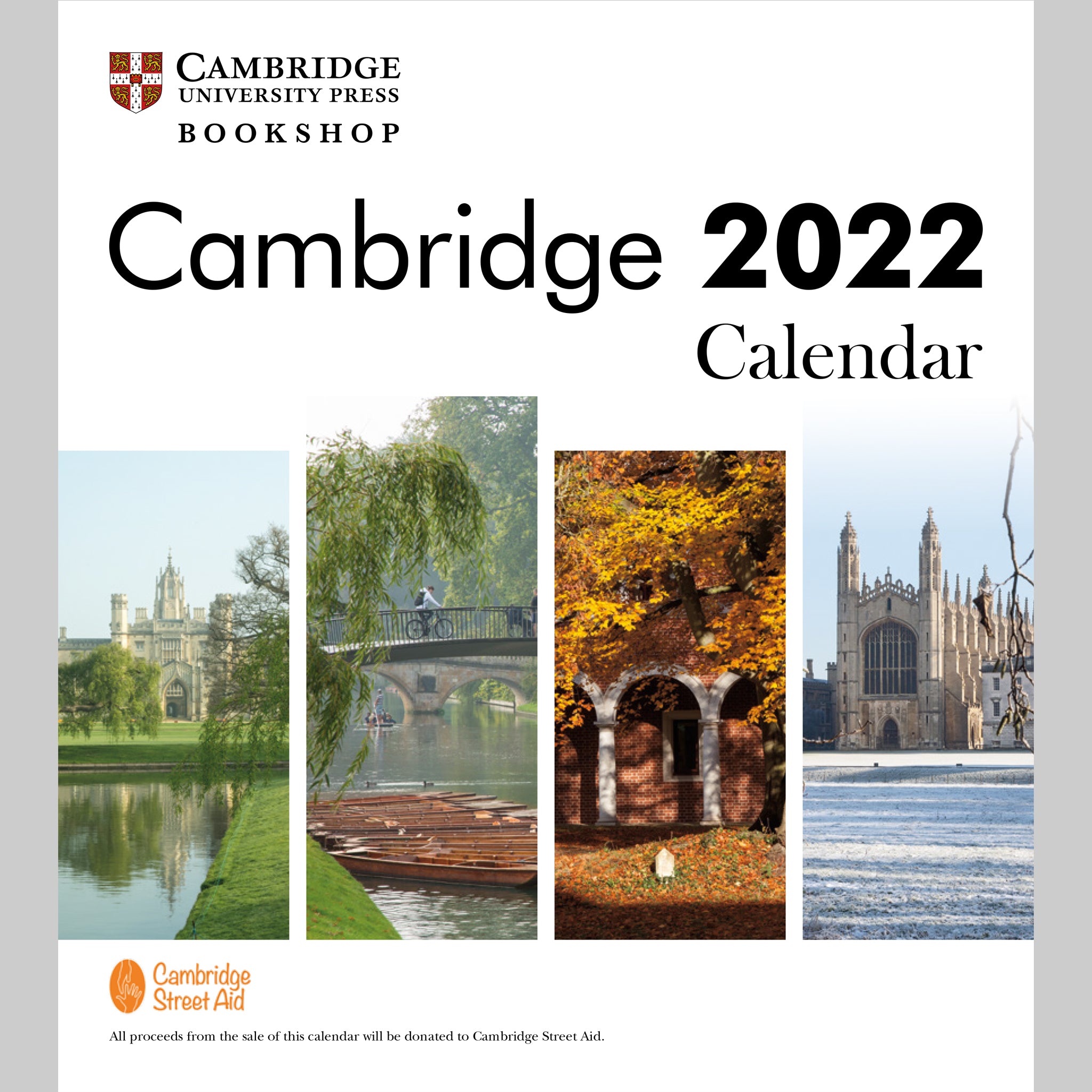 Street Aid Charity Cambridge Calendar 2022 – Cambridge University Press Bookshop